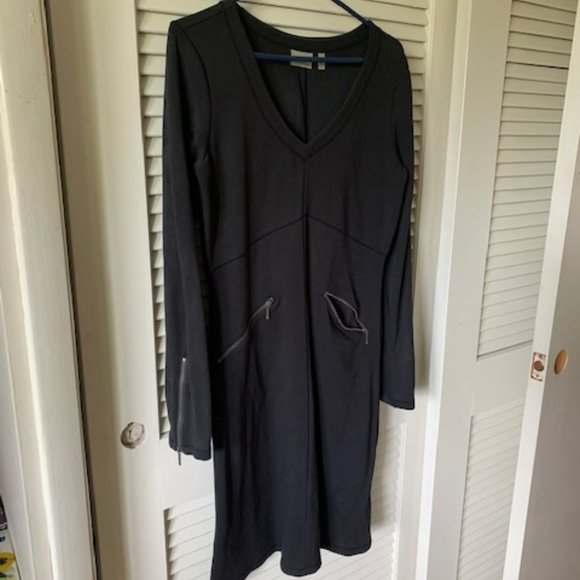 Athleta Black Celebration Dress SZ M BLACK - Picture 1 of 5